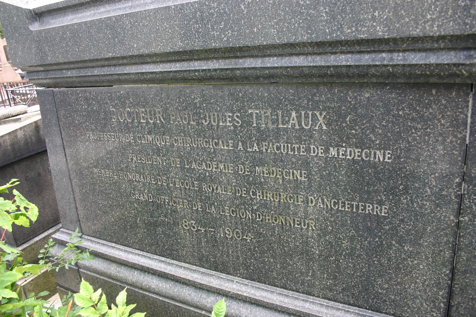 Paul Tillaux's tomb, Pere Lachaise Cemetery, Paris  - 04.JPG